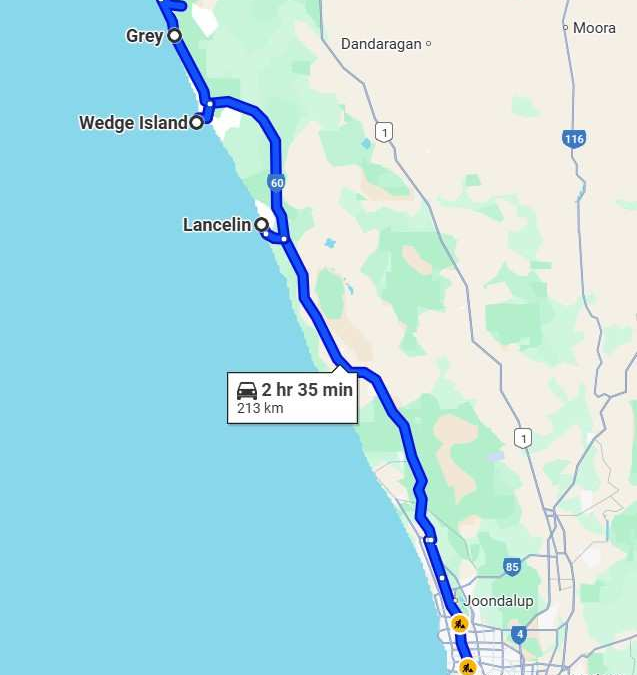 Trip 1 – Lancelin nach Cervantes